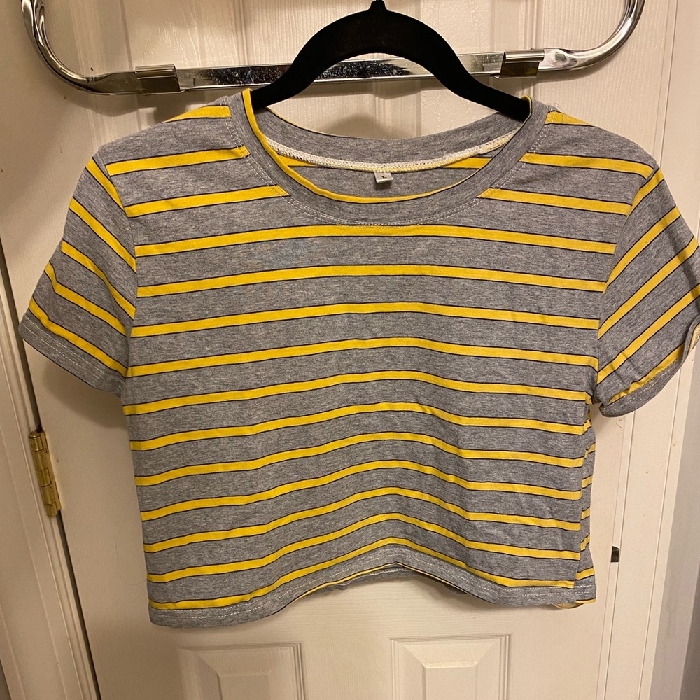 Striped Shein Crop Top